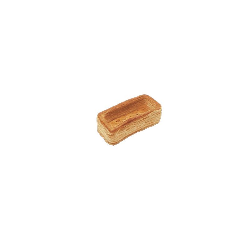 Rektangulære Vol-au-vent 100×60 mm